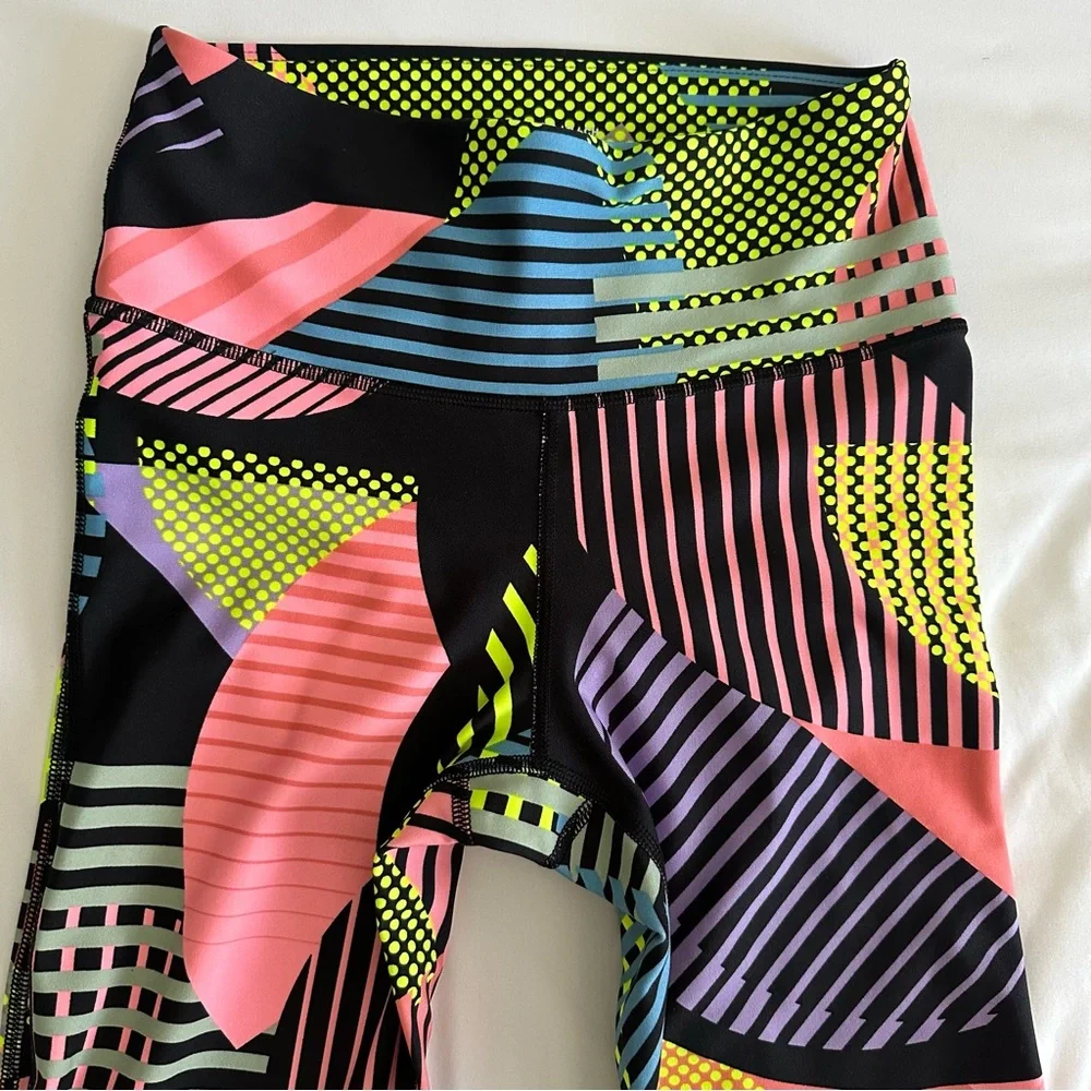 Under Armour Small multi-neon-color compression leggings - Picture 3 of 5